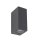 Up Down Außenlampe Wand IP44 Metall Grau H:15,1 cm GU10