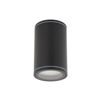 Aufbauspot Schwarz Metall GU10 IP44 Ø6,3 cm Aufputz