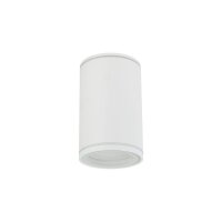 Aufbauspot Weiß Metall GU10 IP44 rund Ø6,3...