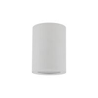 Runder Aufbaustrahler Weiß Metall IP44 Ø6,5...