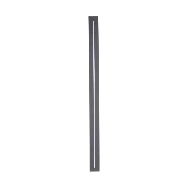 LED Wandlampe Außen Metall Grau IP65 H:61 cm indirekt