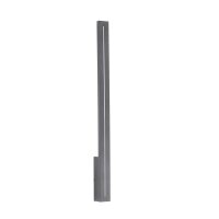 LED Wandlampe Außen Metall Grau IP65 H:61 cm indirekt