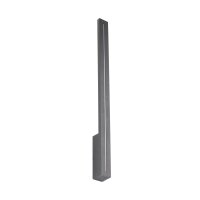 LED Wandlampe Außen Metall Grau IP65 H:61 cm indirekt