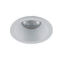 Weißer Einbaustrahler IP65 Metall Glas Ø8,5...