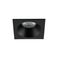Einbauspot Schwarz Metall IP65 GU10 B:8,5 cm wetterfest