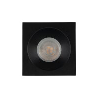 Einbauspot Schwarz Metall IP65 GU10 B:8,5 cm wetterfest