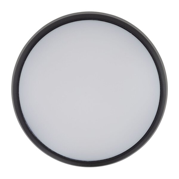 Runde LED Außenwandleuchte IP54 Aluminium Schwarz 18 W