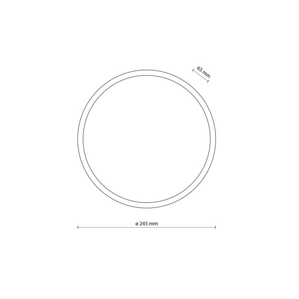 Runde LED Außenwandleuchte IP54 Aluminium Schwarz 18 W