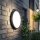 Runde LED Außenwandleuchte IP54 Aluminium Schwarz 18 W