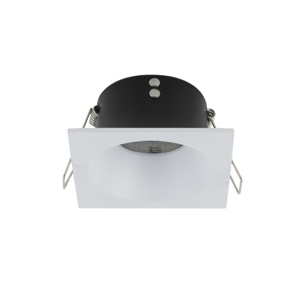 Einbauspot Weiß Metall IP65 GU10 L:8,5 cm wetterfest