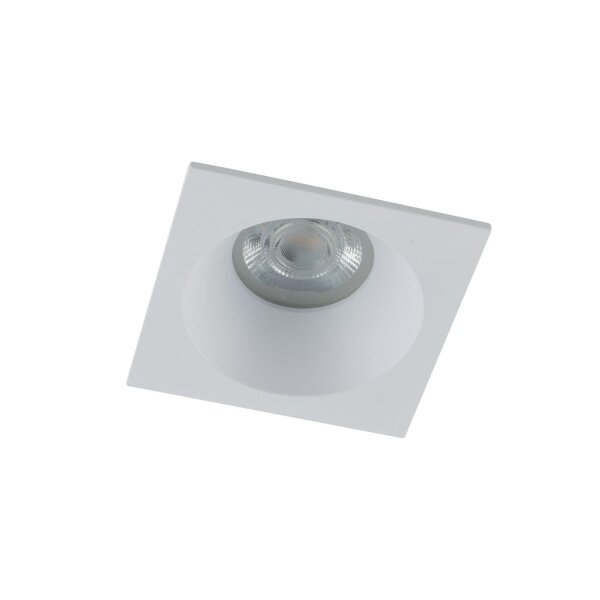 Einbauspot Weiß Metall IP65 GU10 L:8,5 cm wetterfest