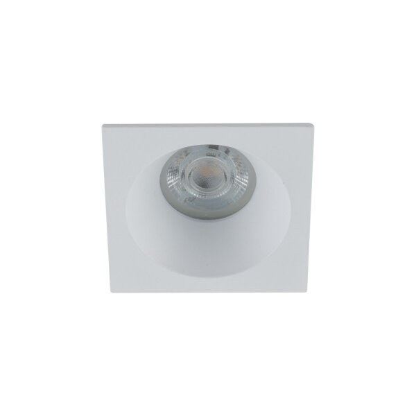 Einbauspot Weiß Metall IP65 GU10 L:8,5 cm wetterfest