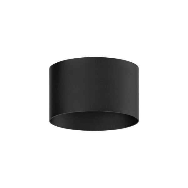 LED Wandspot Up Down Aluminium 10 W Ø17 cm IP54 Schwarz