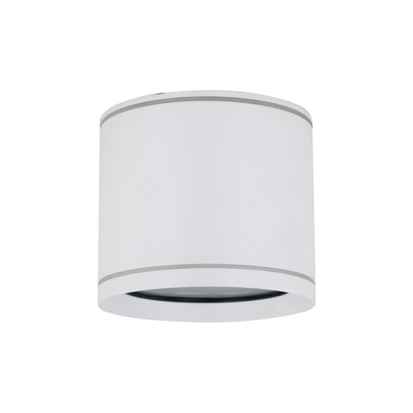 Aufbauspot Weiß Aluminium GX53 IP44 Ø8,4 cm Aufputz