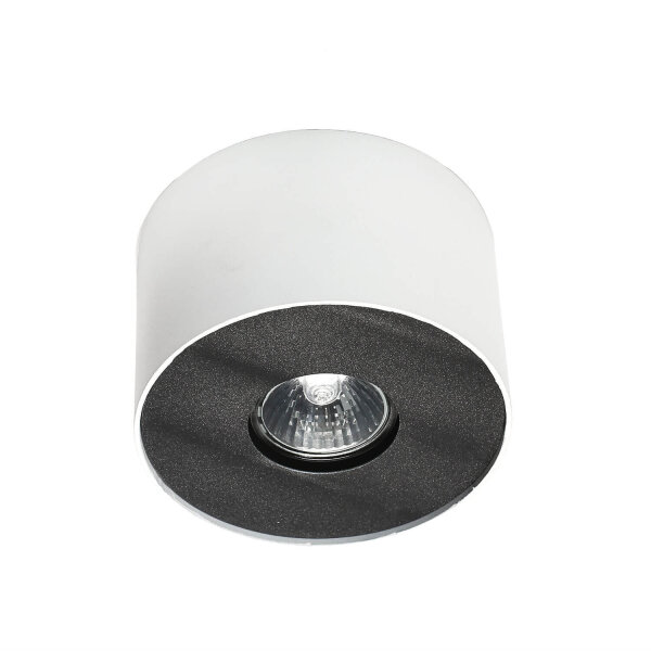 Weißer Deckenstrahler POINT Ø13cm H:9cm GU10 Modern