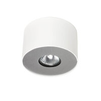 Weißer Deckenstrahler POINT Ø13cm H:9cm GU10...