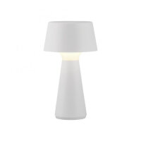 LED Akku Tischleuchte dimmbar Touch IP54 Weiß 28,9 cm