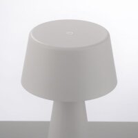 LED Akku Tischleuchte dimmbar Touch IP54 Weiß 28,9 cm