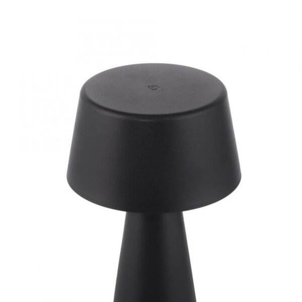 LED Akku Tischlampe dimmbar Touch IP54 Schwarz 28,9 cm