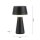 LED Akku Tischlampe dimmbar Touch IP54 Schwarz 28,9 cm