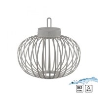 LED Akku Tischleuchte IP44 Schwarz dimmbar Touch 33 cm