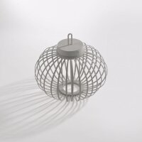LED Akku Tischleuchte IP44 Schwarz dimmbar Touch 33 cm