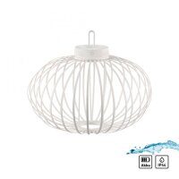 LED Akku Tischlampe IP44 Wei&szlig; dimmbar Touch 37 cm 2 W