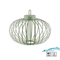 LED Akku Tischlampe IP44 Grün dimmbar Touch 2 W 37 cm