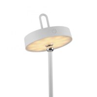 LED Akku Tischleuchte Weiß Dimmer Touch IP44 47,2 cm