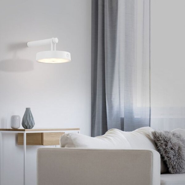 LED Wandlampe Dimmer Touch Schalter IP44 130 lm Weiß