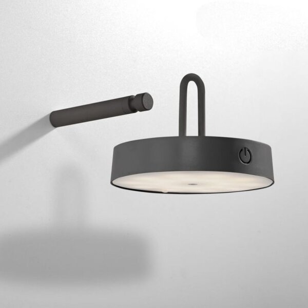 LED Wandlampe Dimmer Touch Schalter IP44 130 lm Schwarz