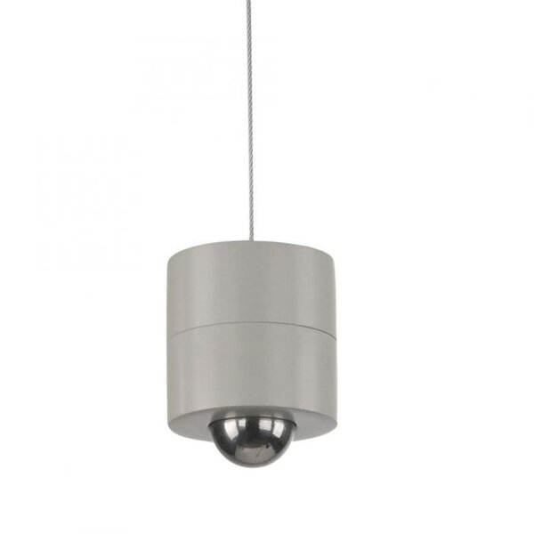 LED Akku Hängelampe Greige Metall Touch Dimmen 3000 K