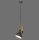 Flexible Pendelleuchte Schwarz Holz Metall E27 L:26 cm