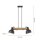 Industrial Pendelleuchte Holz Metall E27 flexibel