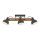 Deckenstrahler Holz Metall E27 96 cm 3-flammig flexibel