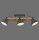 Deckenstrahler Holz Metall E27 96 cm 3-flammig flexibel