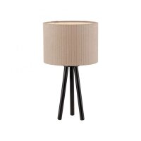 Blendarme NachtTischlampe Tripod Stoffschirm E27 46 cm