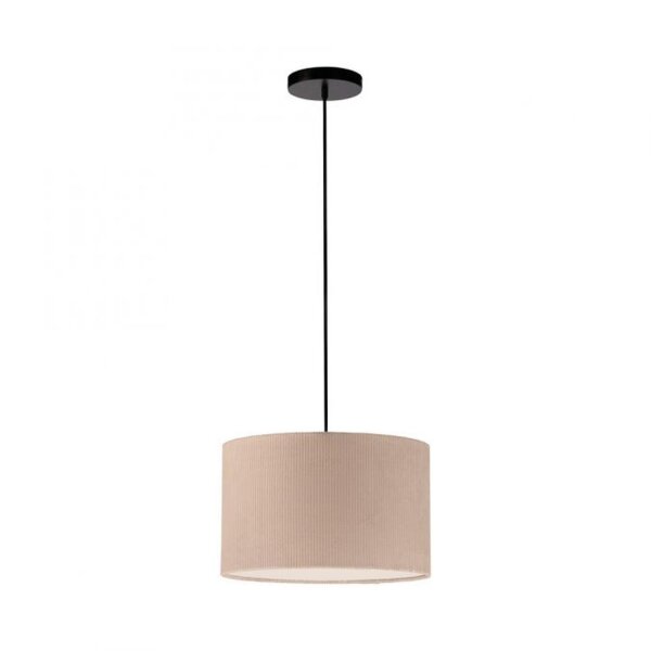 Stoff Hängelampe blendarm Beige E27 Ø45 cm gemütlich