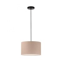 Stoff Hängelampe blendarm Beige E27 Ø45 cm...
