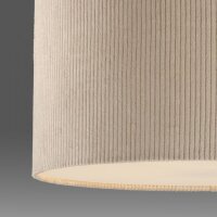 Stoff Hängelampe blendarm Beige E27 Ø45 cm...