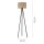 Dreibein Stehleuchte Stoff Beige blendarm E27 160 cm