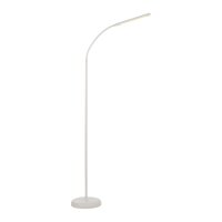 LED Stehleuchte Metall Wei&szlig; Touch 125 cm verstellbar