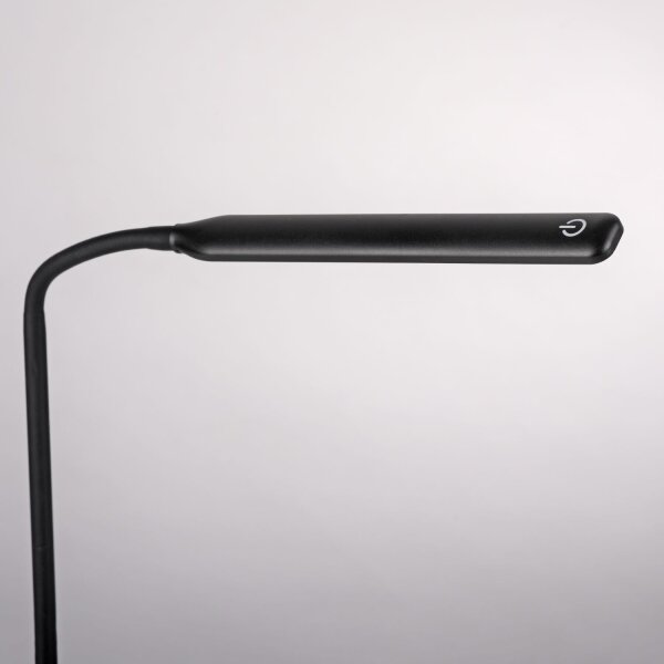 LED SchreibTischlampe Schwarz Touch 64 cm 6 W flexibel