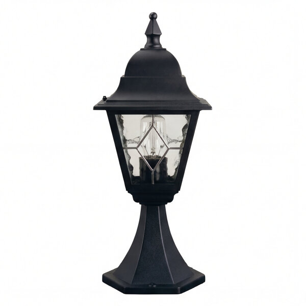 Gartenlampe Stehend Schwarz H:44cm Rustikal Außen