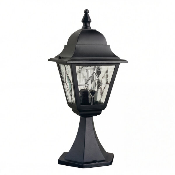 Gartenlampe Stehend Schwarz H:44cm Rustikal Außen