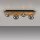 Wohnliche Deckenlampe Glaskugeln Holz G9 80 cm Natur