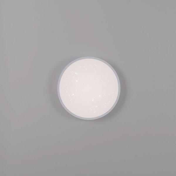 LED Deckenleuchte Sternenhimmel Silber 1380 lm dimmbar