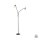 Flexible Stehleuchte Glas Metall 170 cm inkl E14 3000 K