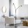 Flexible Stehleuchte Glas Metall 170 cm inkl E14 3000 K