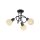 Deckenlampe Metall Glas L:38 cm inkl E14 dekorativ